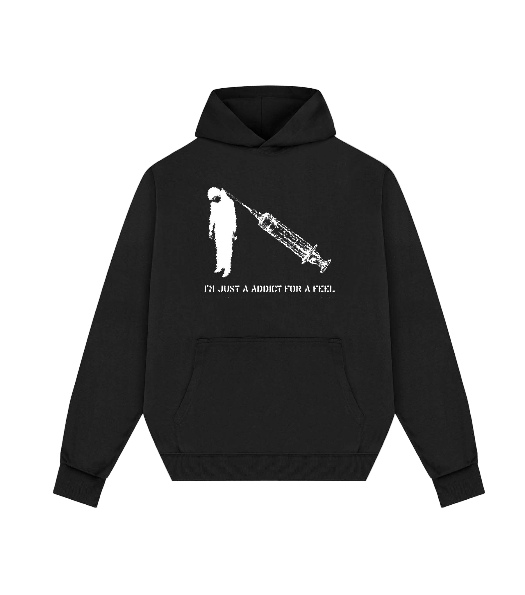 VERSALISM "I'M A ADDICT FOR A FEEL" HOODIE